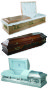 A montage photograph of other coffin styles