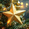 {
																																					Service of Reflection gold star on Christmas tree
																																			